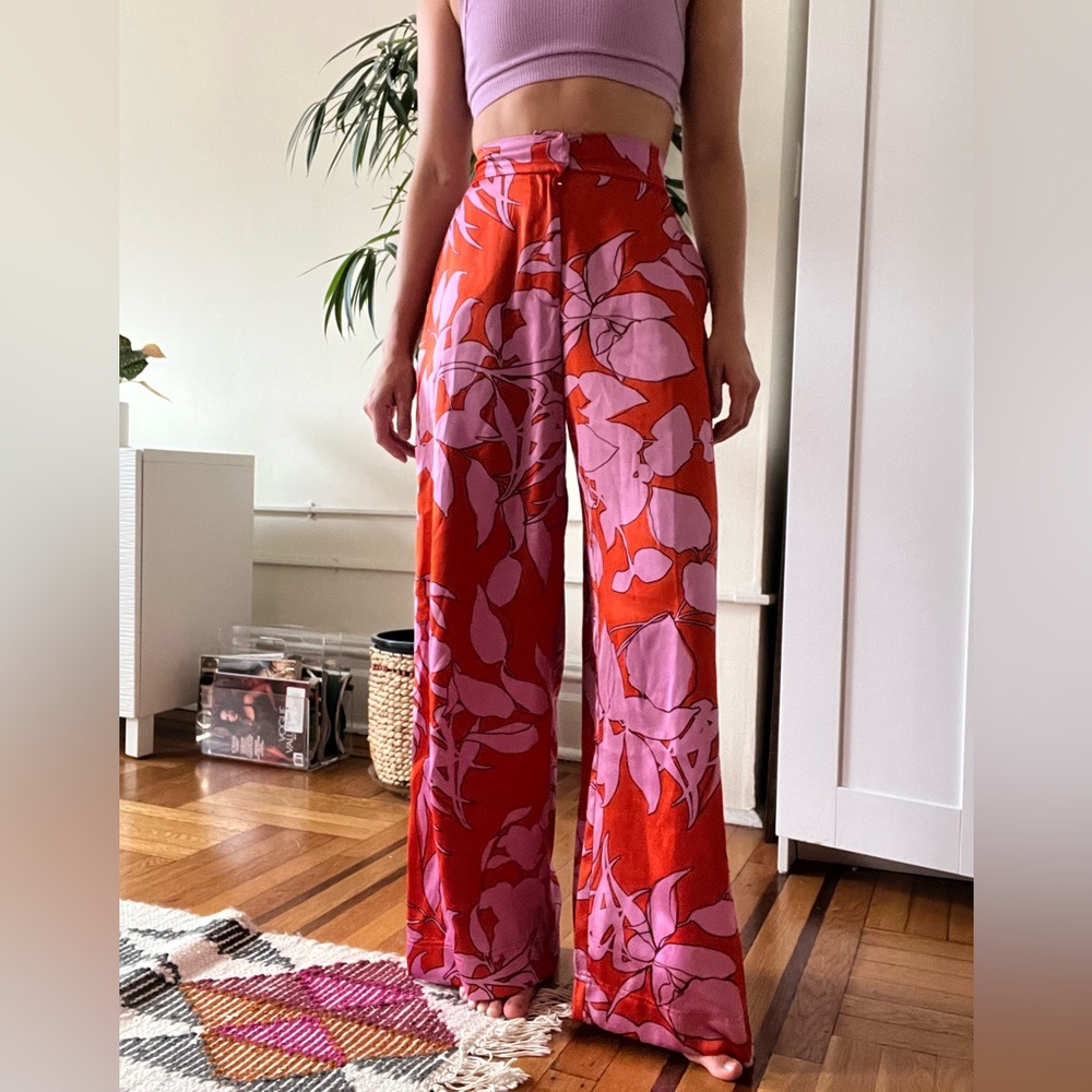Satin pants